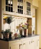 Wood kitchen cabinets