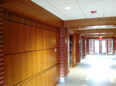 Nichols College Paneled Hallway